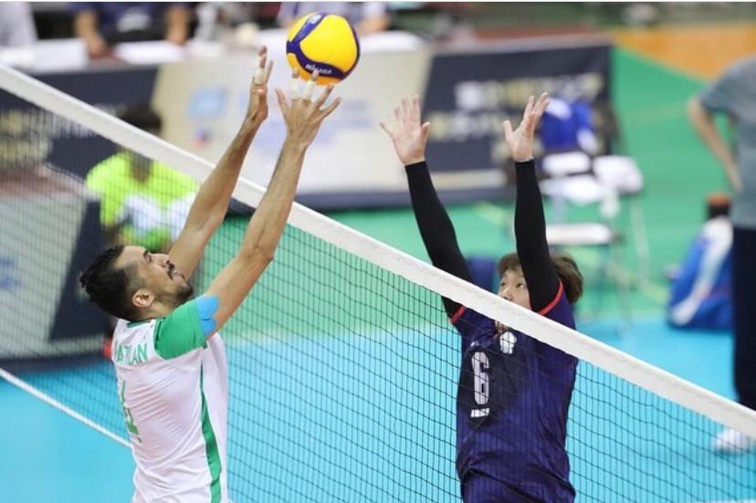 أخضر الطائرة يخسر مواجهته الثانية في نهائيات البطولة الاسيوية امام الصين تايبيه