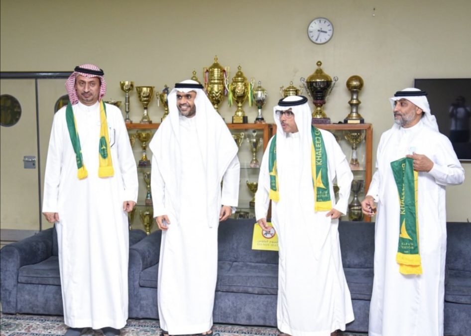 زيارة رئيس وأعضاء مجلس إدارة نادي النهضة إلى نادي الخليج