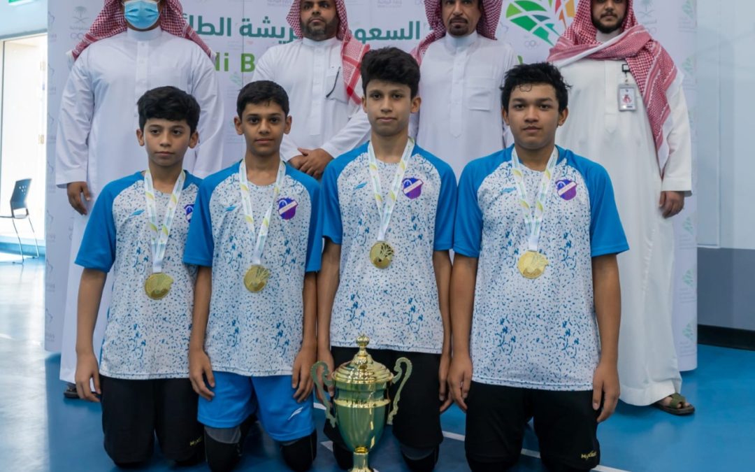 عكاظ يحقق ذهبية دوري اولى الريشة للناشئين