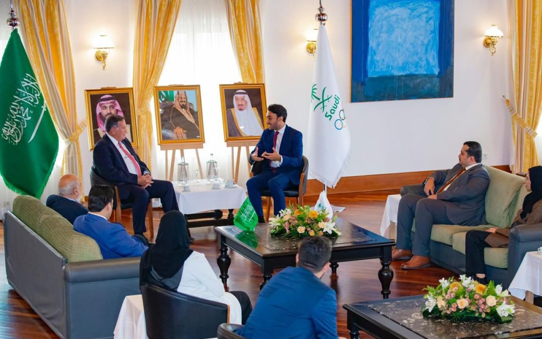 الفيصل اجتمع مع جوعان ، والتقى رؤوساء عدد من اللجان الاولمبيه الدوليه 