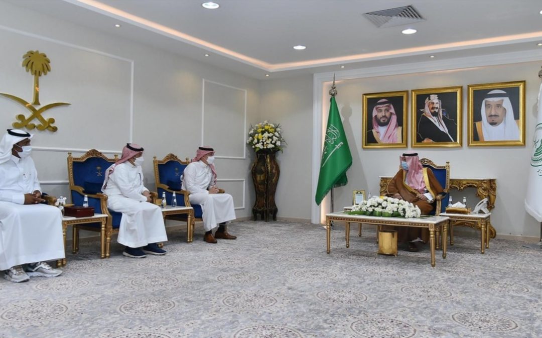 ‏سمو أمير منطقة ‎نجران يستقبل رئيس الاتحاد السعودي للسباحة