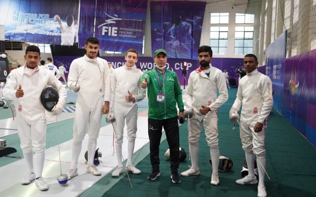 المنتخب السعودي خامس العالم في المبارزة