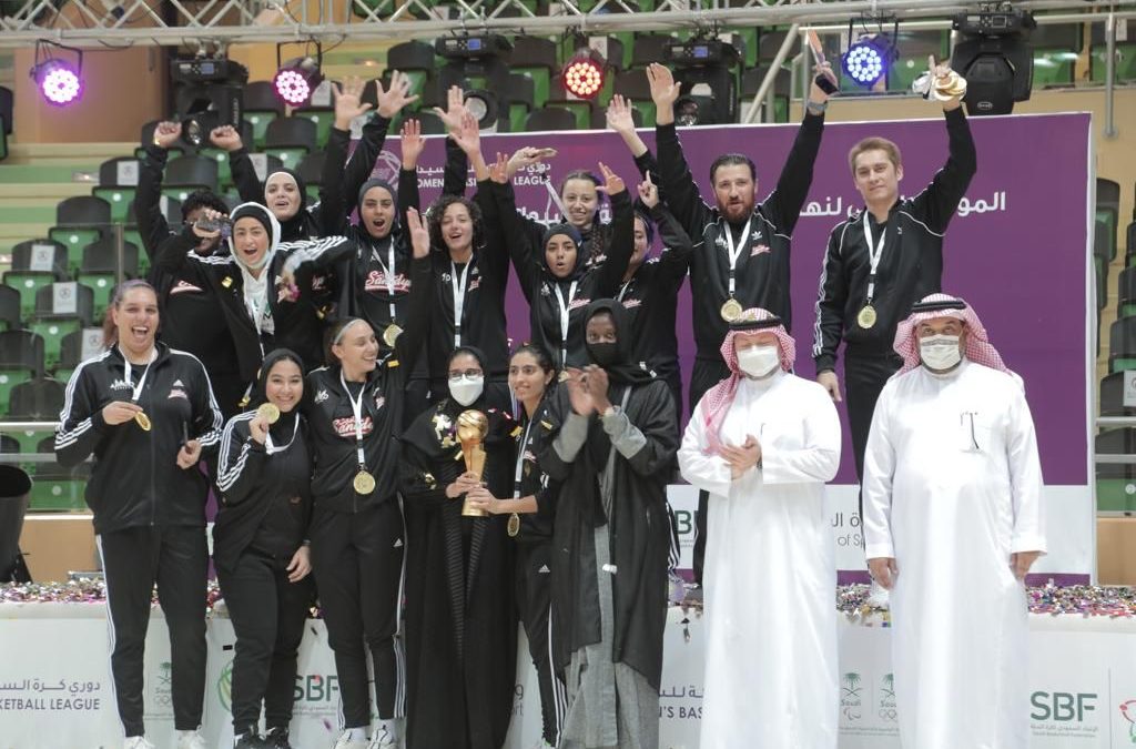 فريق ارمد ايغلز يحقق بطولة النسخة الثانية لدوري السيدات لكرة السلة