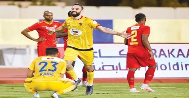 ضمك يفوز على الحزم بركلة جزاء