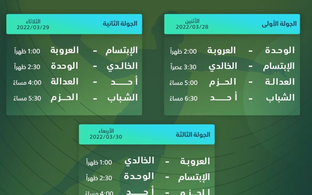 في المباريات المؤجلة من الجولة 15 لبطولة الدوري الممتاز للشباب…الترجي يواجه الخليج والسلام يلاقي العمران