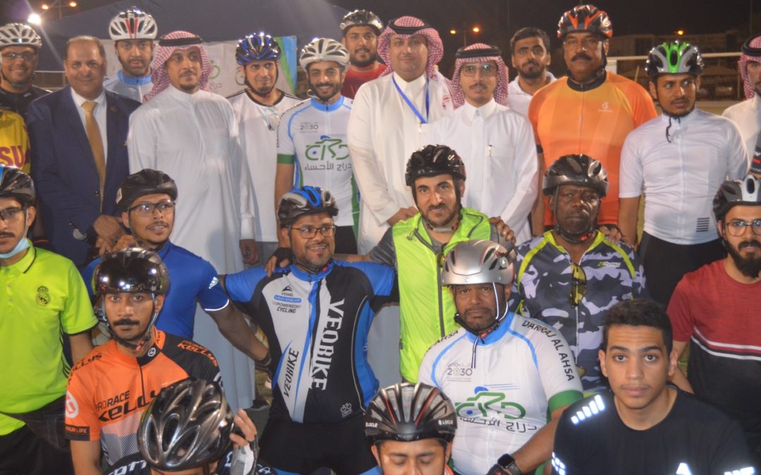 كلية التربية ودراجي الاحساء يقيمان حملة توعوية