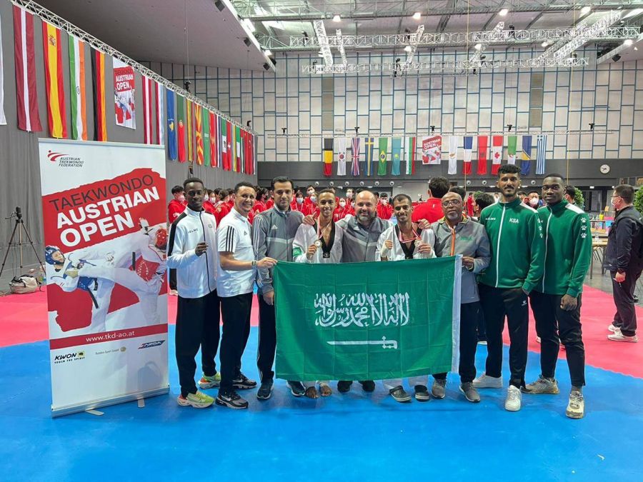 ” أخضر التايكوندو ” يعانق الذهب في البطولة الدولية بالنمسا