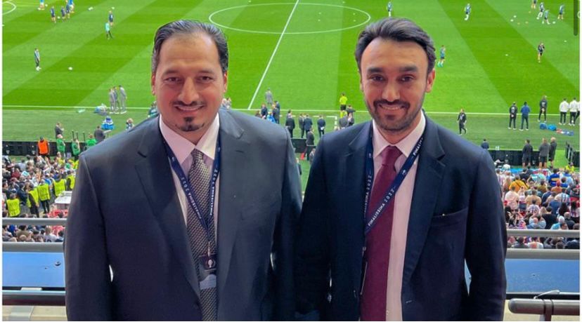 وزير الرياضة والمسحل يحضران نهائي فيناليسيما