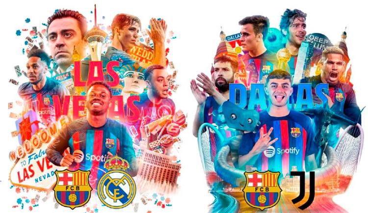 برشلونة يعلن موعد مباراته مع ريال مدريد ويوفنتوس في جولته الصيفية