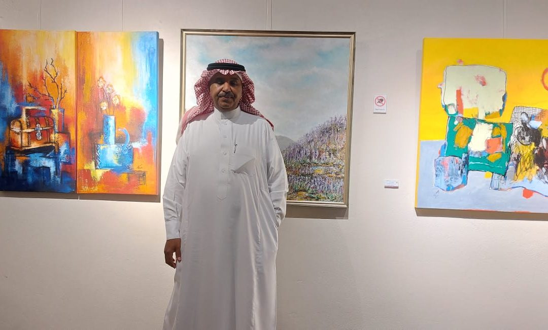 الفنانون التشكيليون يختتمون معرض ليدو جاليري بالخبر