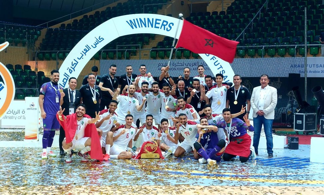 المنتخب المغربي يتّوج بطلاً لكأس العرب لكرة الصالات