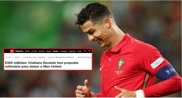 عرض سعودي وصل ” كريستيانو رونالدو ” بقيمة 250 مليون يورو