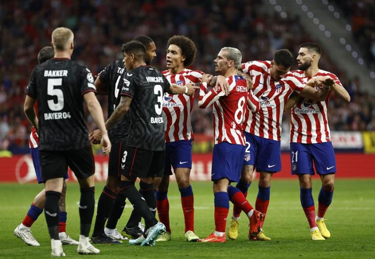 أتليتكو مدريد وليفركوزن يودعان دوري أبطال أوروبا بالتعادل