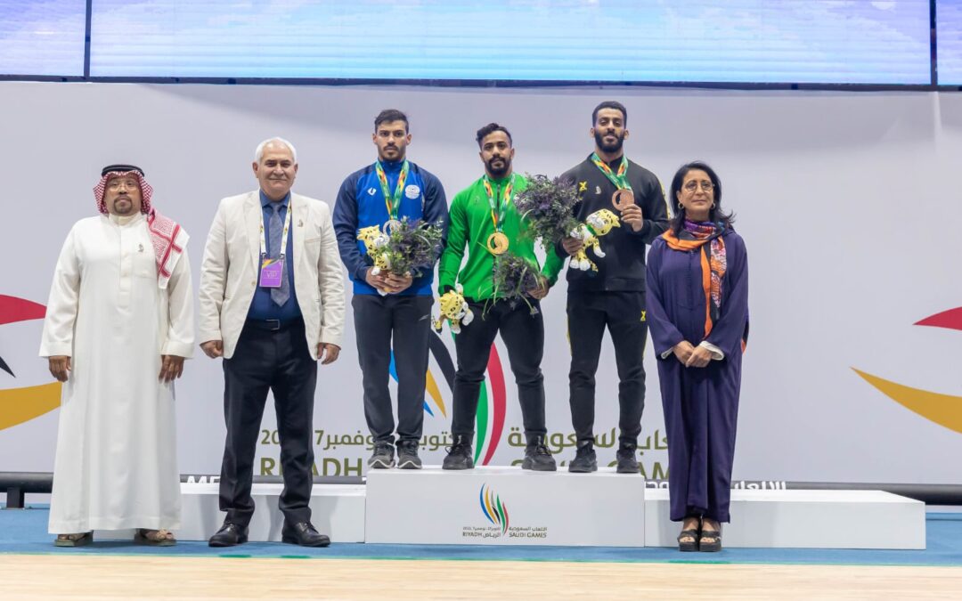 نواف المزيدي و نسرين علي يحصدان ذهبيتي رفع الأثقال في منافسات اليوم الثاني لدورة الألعاب السعودية