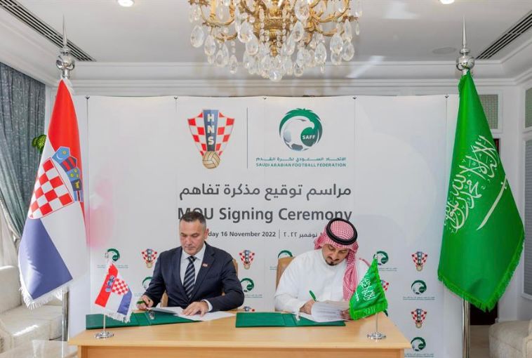 اتحاد الكرة يوقع اتفاقية تعاوُن مشترك مع نظيره الكرواتي