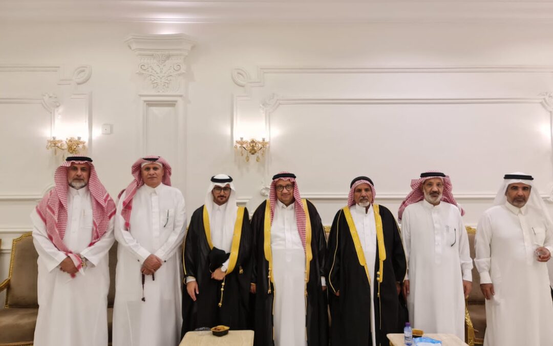 الأستاذ محمد الزهراني وابن جعدان يحتفلون بزواج الشاب تركي