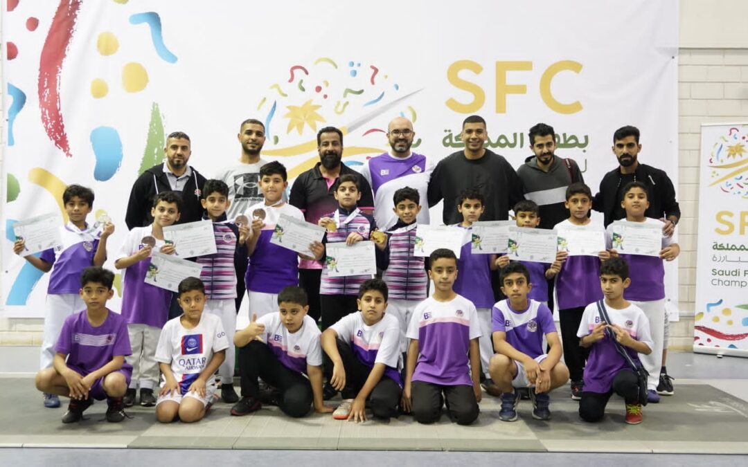 ذهب و فضة و برونز ..مبارزة الهدى تحتكر بطولة المملكة لسلاح السايبر و الإبيه تحت 11سنة