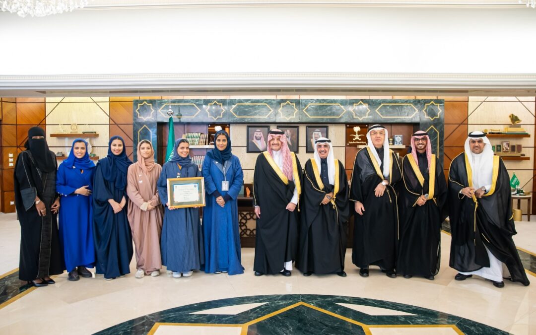 أمير الشرقية يستقبل رئيس أمناء جامعة اليمامة والطالبات الفائزات بجائزتين للخطابة