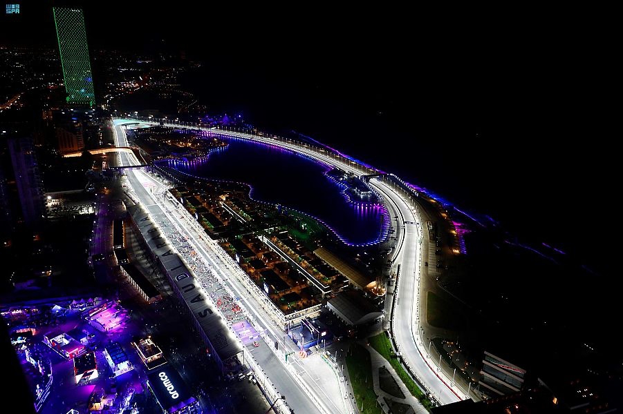 حلبة كورنيش العروس تستعد لاستضافة جائزة السعودية الكبرى فورمولا 1 