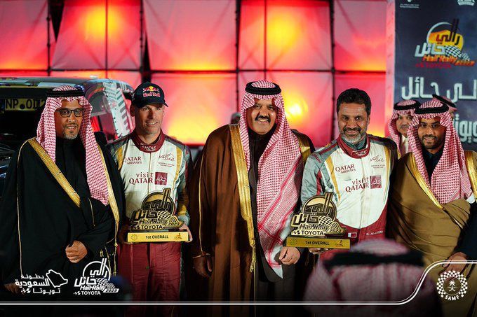 أمير حائل يتوج العطية كبطل رالي حائل