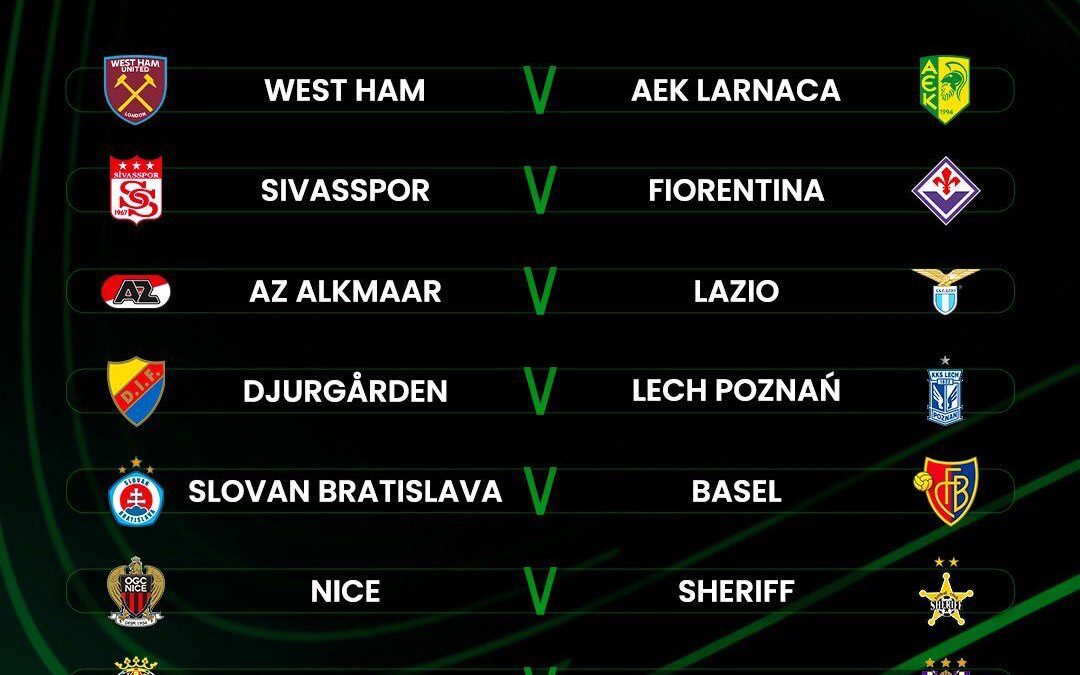 قرعة دور ال16 دوري المؤتمر الأوروبي