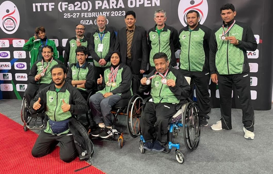 أخضر الطاولة البارالمبي يحقق 7 ميداليات ملونة في بطولة مصر الدولية