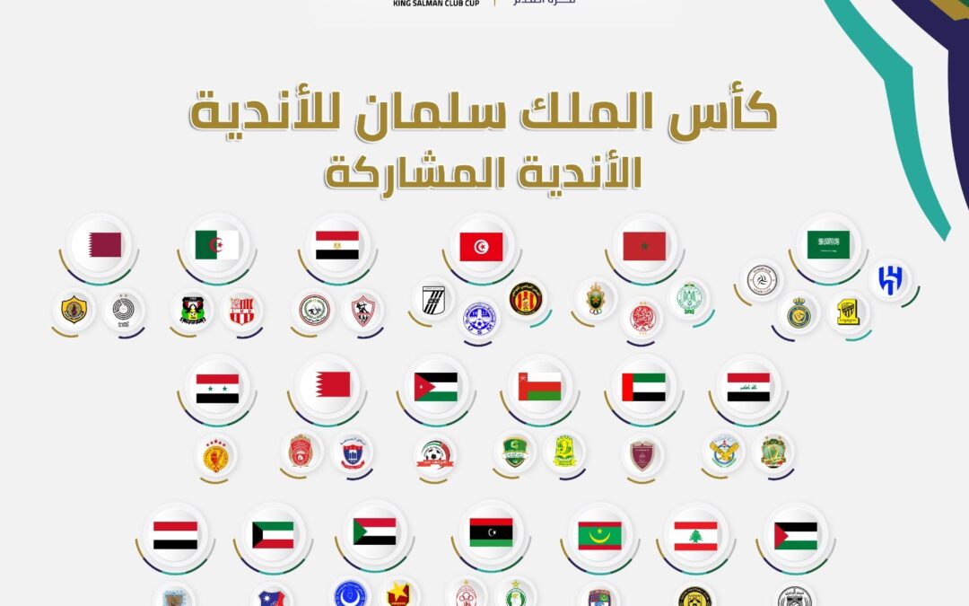 الكشف عن الأندية المشاركة في كأس الملك سلمان 2023 
