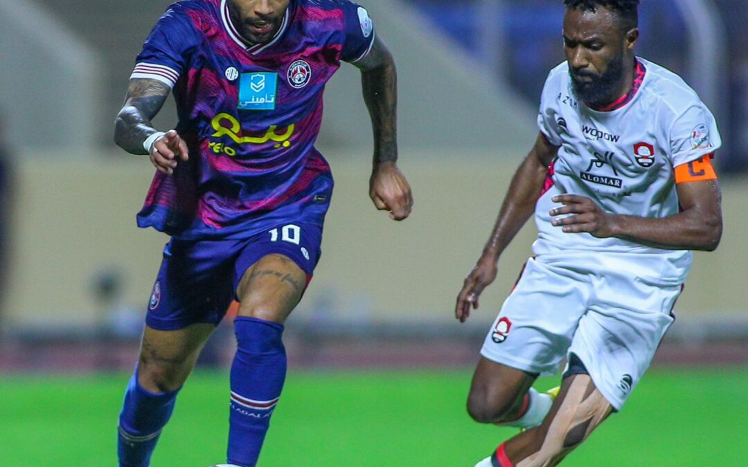 الرائد يفوز على العدالة بثلاثية نظيفة جولة ( يوم العلم ) دوري روشن
