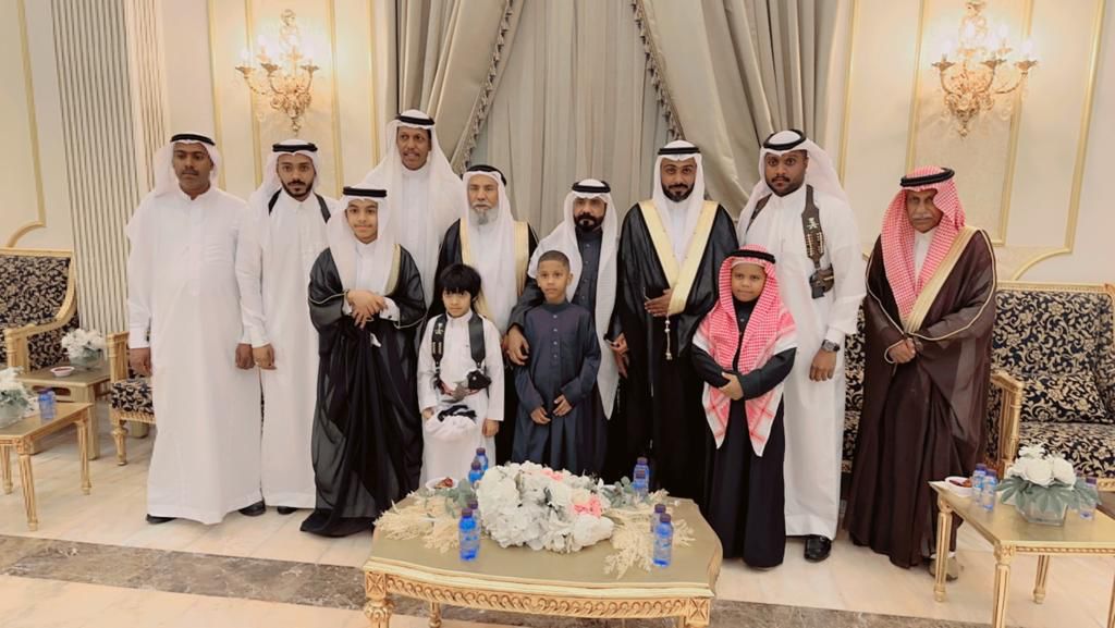 الأستاذ جابر بن صالح الزهراني يحتفل بزواج الشاب بدر