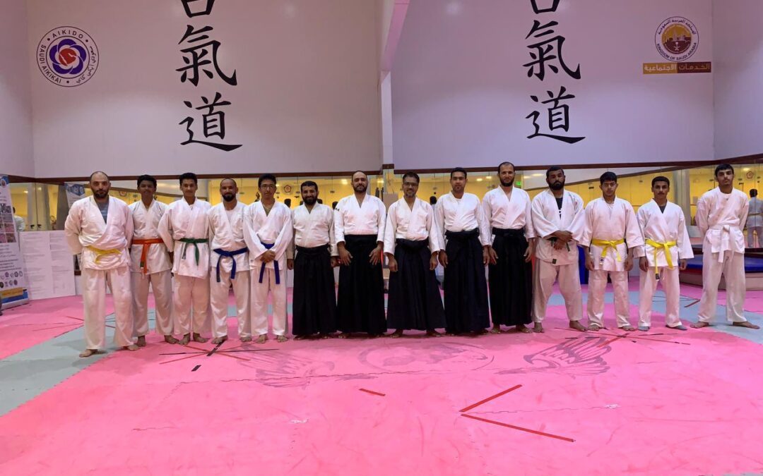 9 لاعبين يترقون بأحزمة رياضة الايكيدو