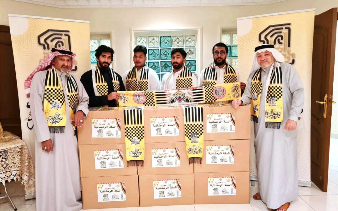 سلال رمضانية هدية بصمة اتحادي للاعبي الاتحاد القدامى والعاملين في النادي