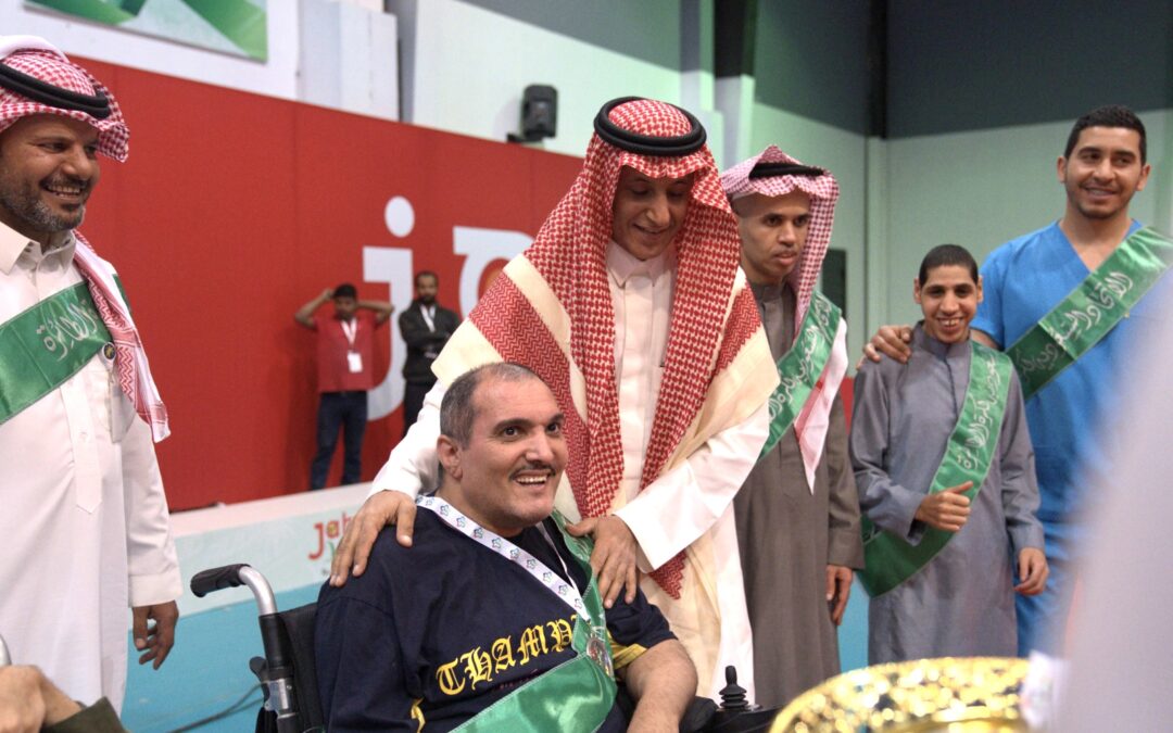 من ختام دوري جاهز  وفي مبادرة غير مستغربة ..  الاتحاد السعودي للكرة الطائرة يكرم ذوي الهمم