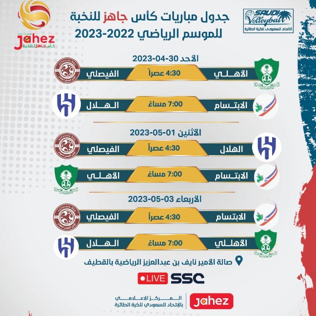لأول مرة في تاريخ كرة الطائرة السعودية..القطيف تحتضن ” نخبة الطائرة “