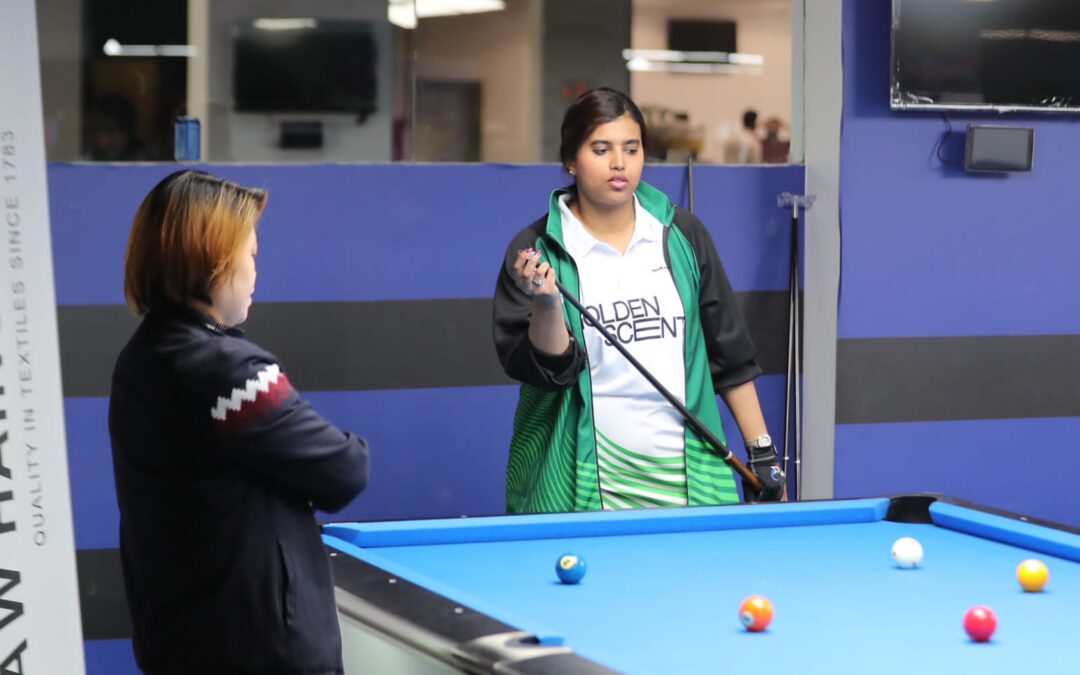 في اليوم الثاني لعربية البلياردو بالرياض  لاراء تفوز بالفضية .. والذهب لنهلة وامير