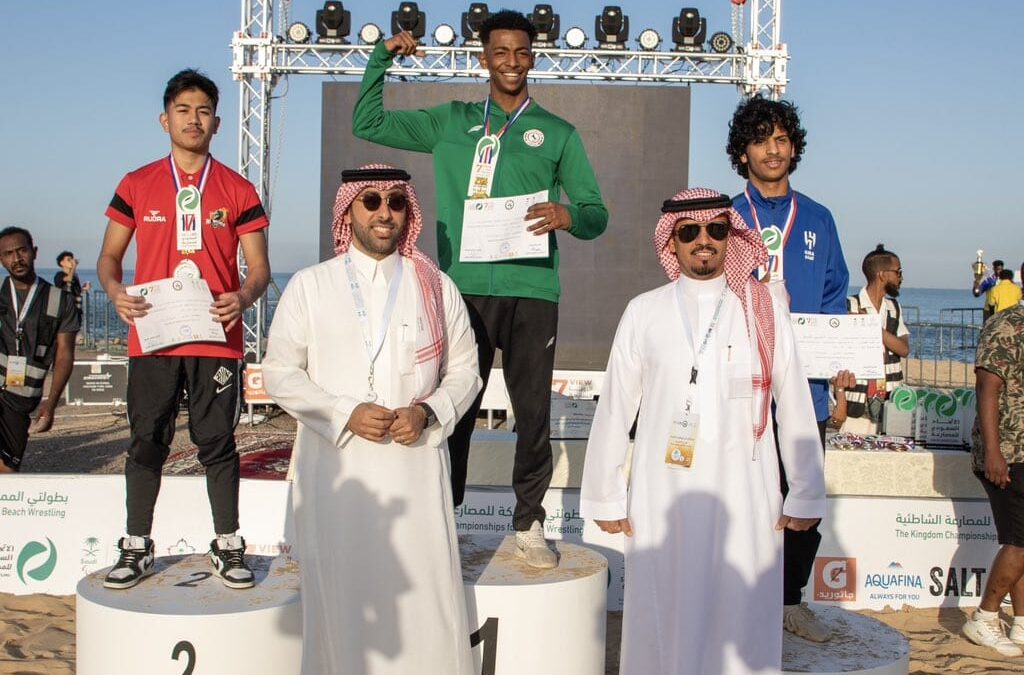اتفاق المصارعة ثانيا في بطولة المملكة الشاطئية للناشئين