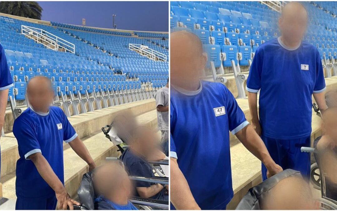 نزلاء مركز التاهيل الشامل ببريدة يحضرون ديربي القصيم