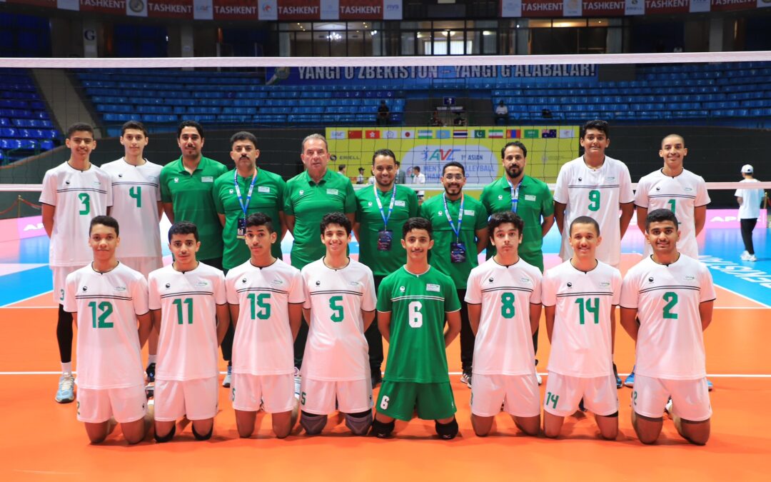 براعم أخضر الطائرة يخسر لقاءه الأخير  أمام منغوليا ويودع أول بطولة رسمية له