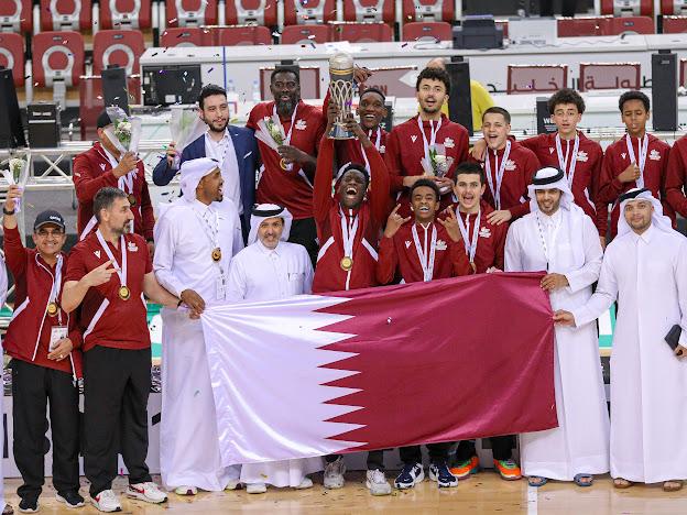 تتويج المنتخب القطري ببطولة الخليج للناشئين لكرة السلة