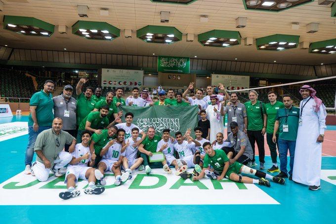 في بطولة غرب اسيا اخضر الطائرة  يواصل انتصاراته ويتصدر