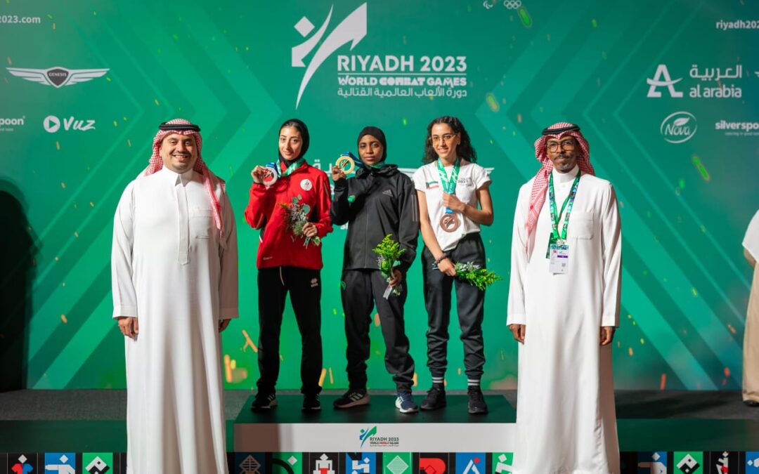 10 ميداليات سعودية في ثاني أيام دورة الألعاب العالمية القتالية و ابن جلوي توّج أبطال الملاكمة بالذهب في صالة الأرينا اليوم