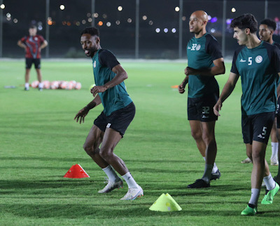 الاتفاق يجري تدريبه الرئيسي وحاتم المسحل يقيم مأدبة عشاء