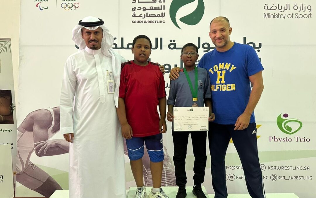 فرج لاعب الدرعية يفوز ببرونزية المصارعة لوزن38 كجم