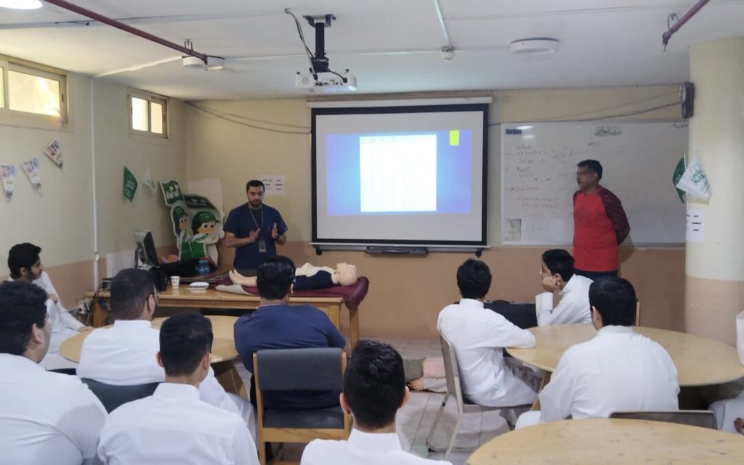 في الخويلدية ..”مسعفون” يدرب طلاب الثانوية على الإسعافات الأولية