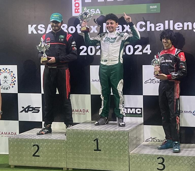 السائق السعودي عبداللـه أيمن كامل يحقق المركز  الأول (تحدي روتاكس) السعودية للكارتينج