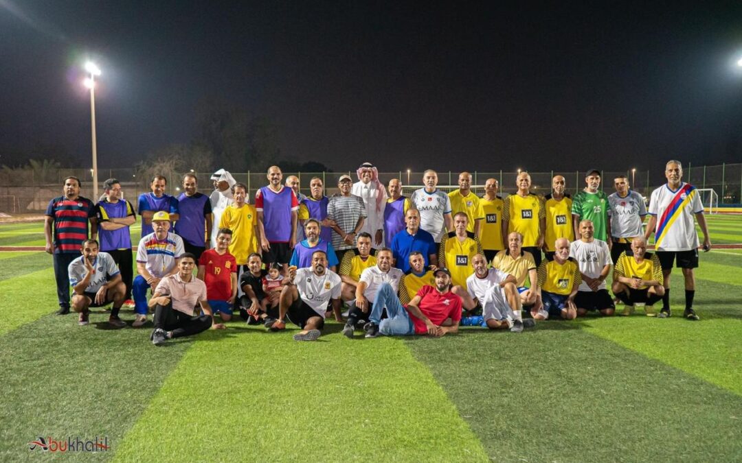 بالصور: مباراة استعراضية لكبار نجوم القطيف بدورة مخضرمي الملاحة السابعة