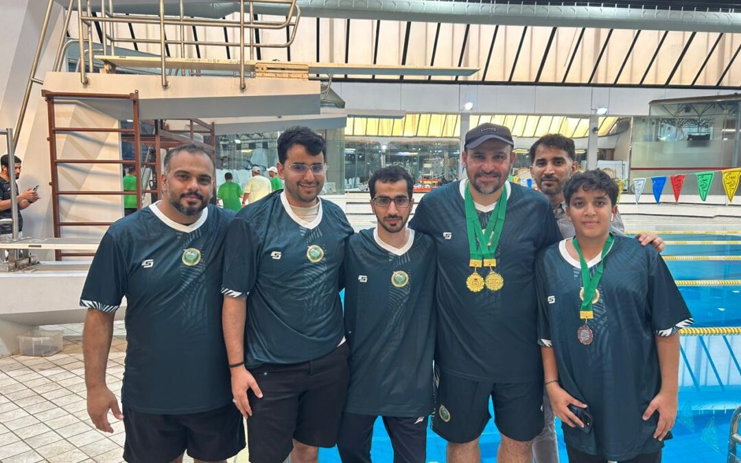 سباحة السلام تتألق في بطولة الأساتذة