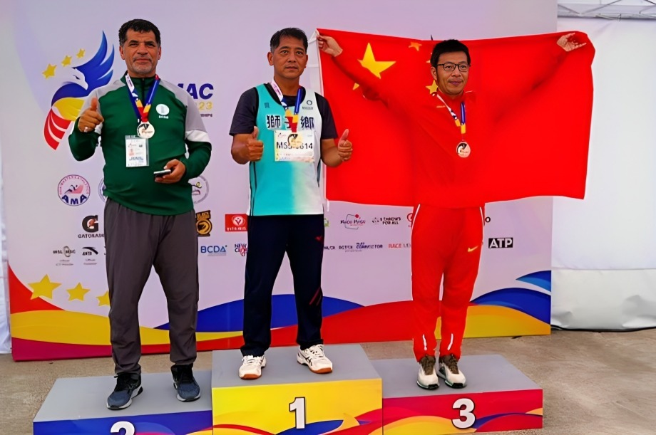 العليوات يخطف فضية آسيا لألعاب القوى للأساتذة