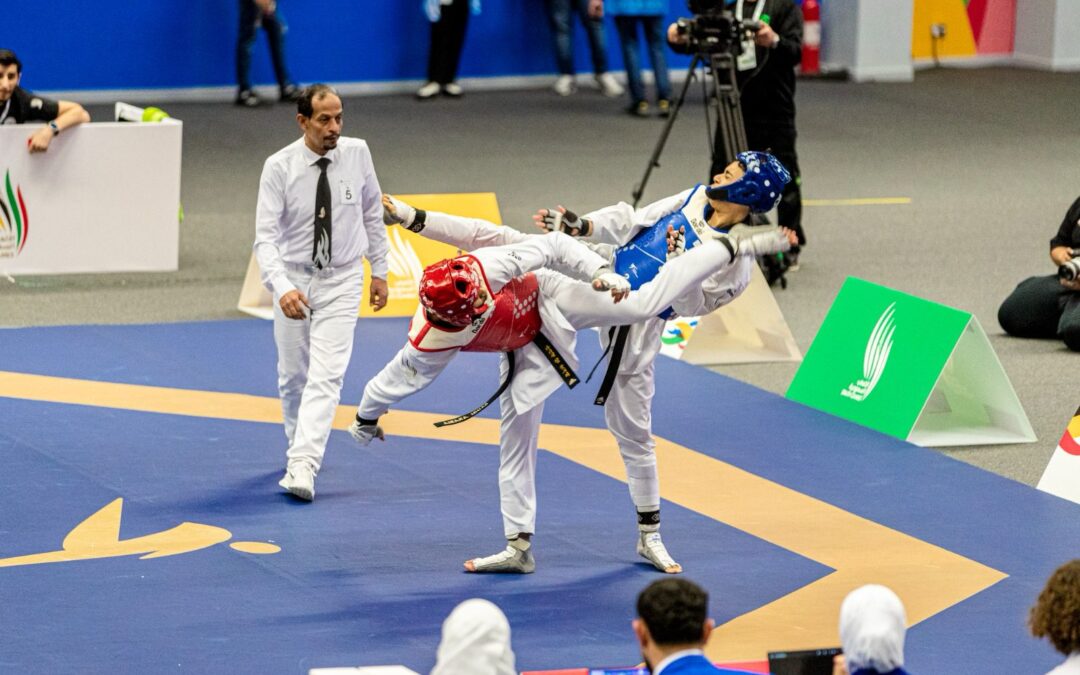 اربعة اندية  يتقاسمون على ذهب التايكوندو للألعاب السعودية للشباب