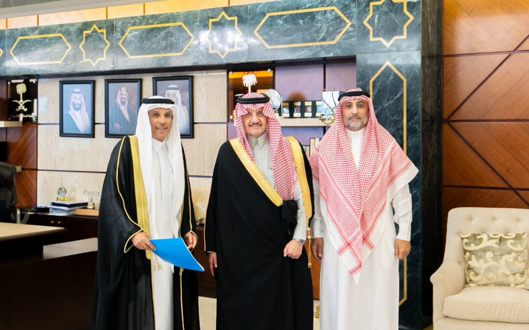 أمير الشرقية يستقبل رئيس مجلس إدارة نادي النهضة الرياضي