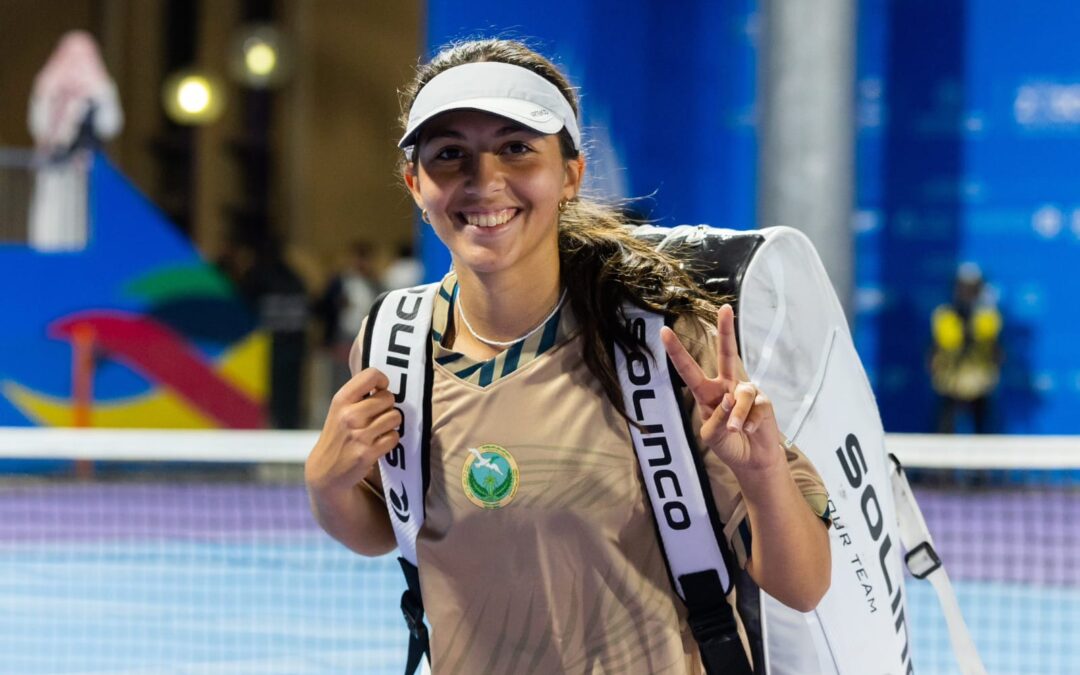 ميسان بن حسين لاعبة السلام تتأهل لنهائي دورة الألعاب السعودية للتنس